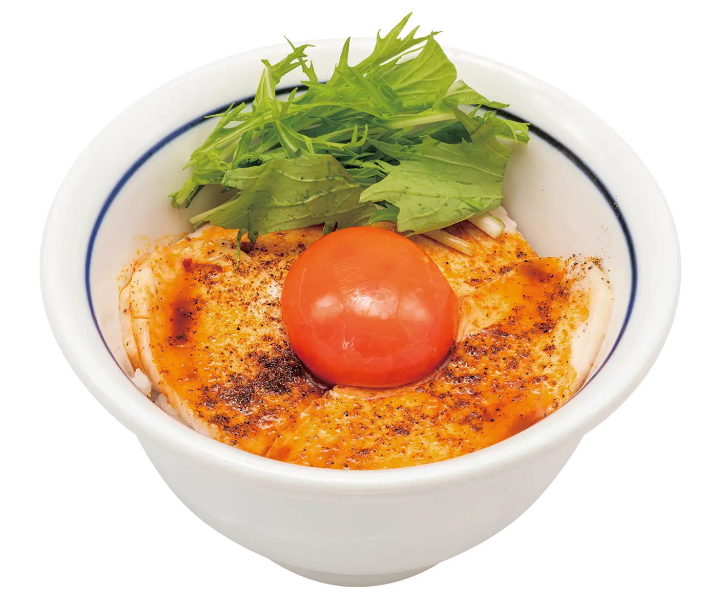 月見よだれ鶏飯